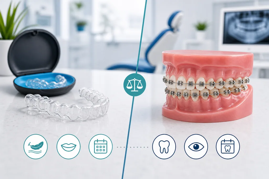 Featured image for the article: Invisalign vs. Braces for Adults: Which Is Right for You?