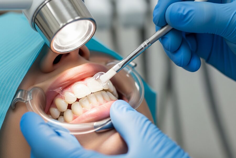 In-office teeth whitening treatment in Alexandria VA by dentist