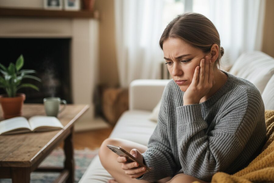 Person delaying root canal due to dental fear in Alexandria VA