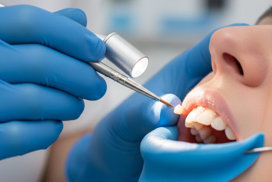 Dental bonding procedure for chipped tooth in Alexandria VA