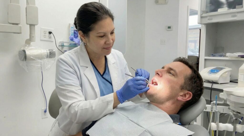 Swelling after jaw surgery in Woodbridge VA patient, visual guide for recovery