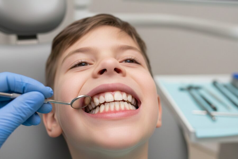 Orthodontic evaluation showing factors affecting cost of kids braces Woodbridge VA